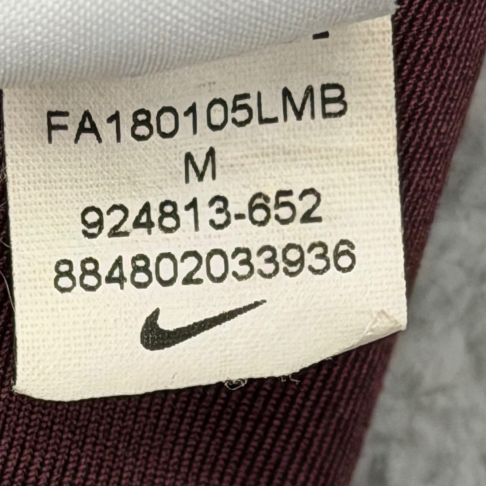 Nike 924813-652 Womens Medium Burgundy Just Do It Racerback Sports Bra - Picture 4 of 7